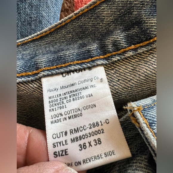 CINCH Mens Blue Jeans 36x38 Classic Fit Western Cowboy Denim 100% Cotton - Picture 4 of 8